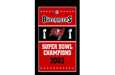 Tampa Bay Buccaneers Super Bowl Champions Flag 3ft x 5ft Polyester NFL Banner Flying Size No